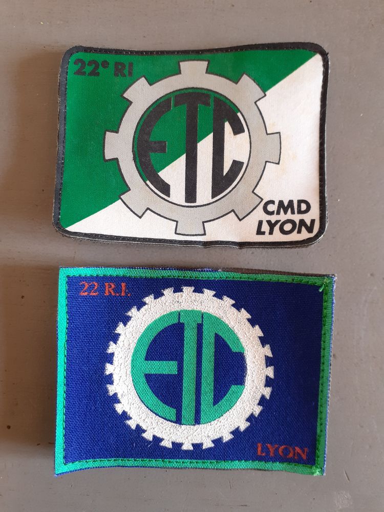 Insignes militaire ancien ETC 22 REGIMENT INFANTERIE TRAIN 5 Brive-la-Gaillarde (19)