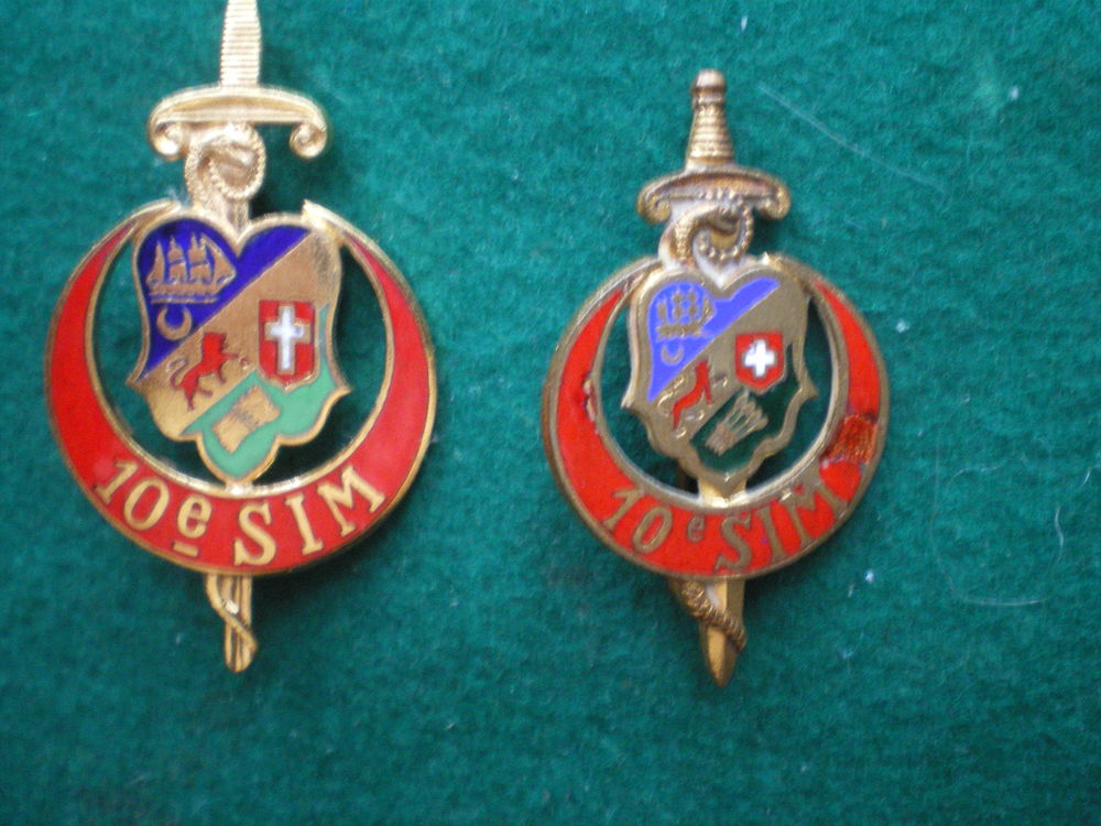 Insignes de Sant� - 10�SIM .Section d'Infirmiers Militaires. 76 Caen (14)