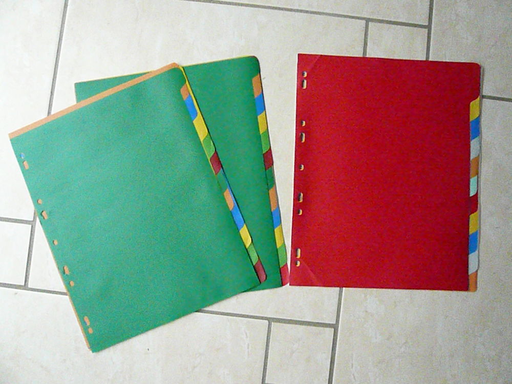 Intercalaires plastiques multicolores 3 Franqueville-Saint-Pierre (76)