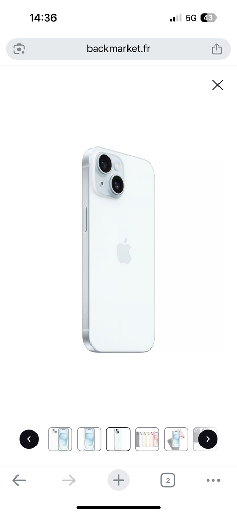 iPhone 15
256 GO 770 Toulouse (31)