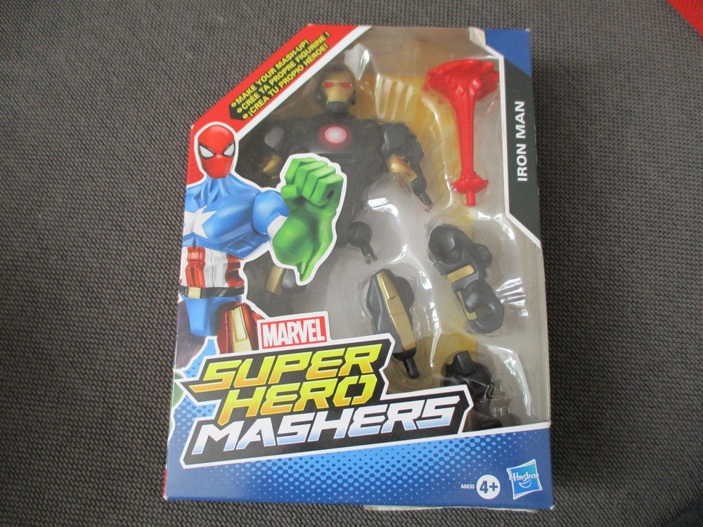 IRON MAN MASHERS BLACK NOIR MARVEL FIGURINE 14 Lognes (77)