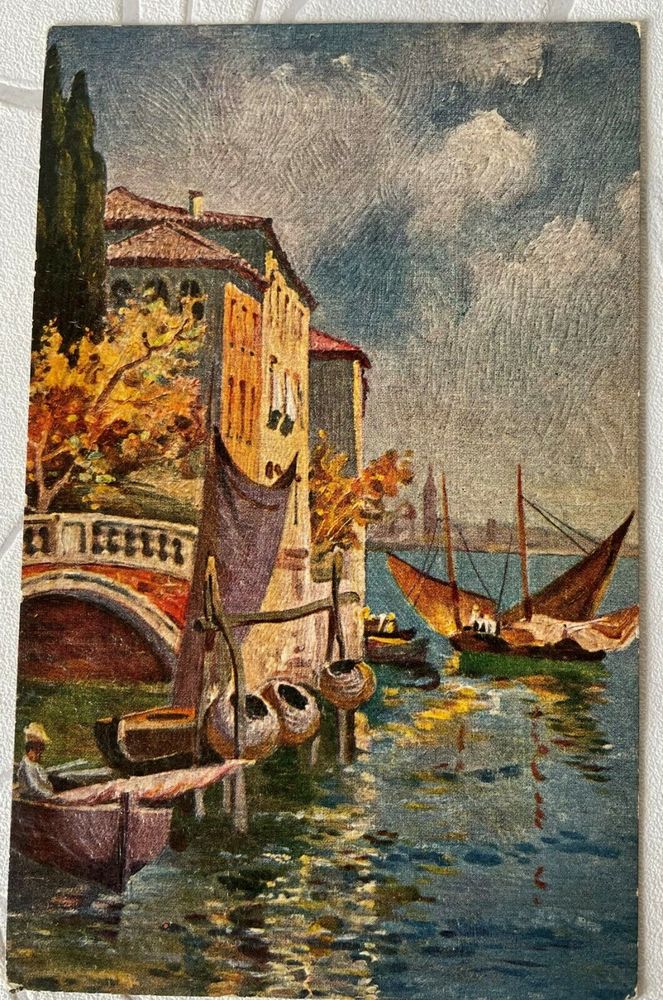 CPA ITALIE PAESAGGIO VENETO Paysage v�nitien superbe carte 5 Blaye (33)