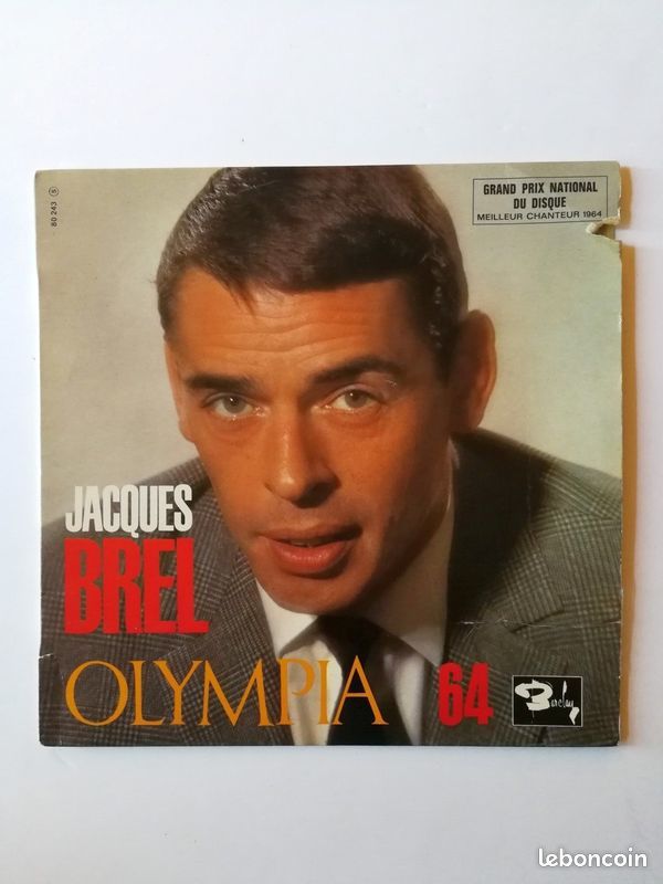 Jacques Brel Collector Olympia 64 vinyle 33 Tours 25cm Rare 30 Toulon (83)