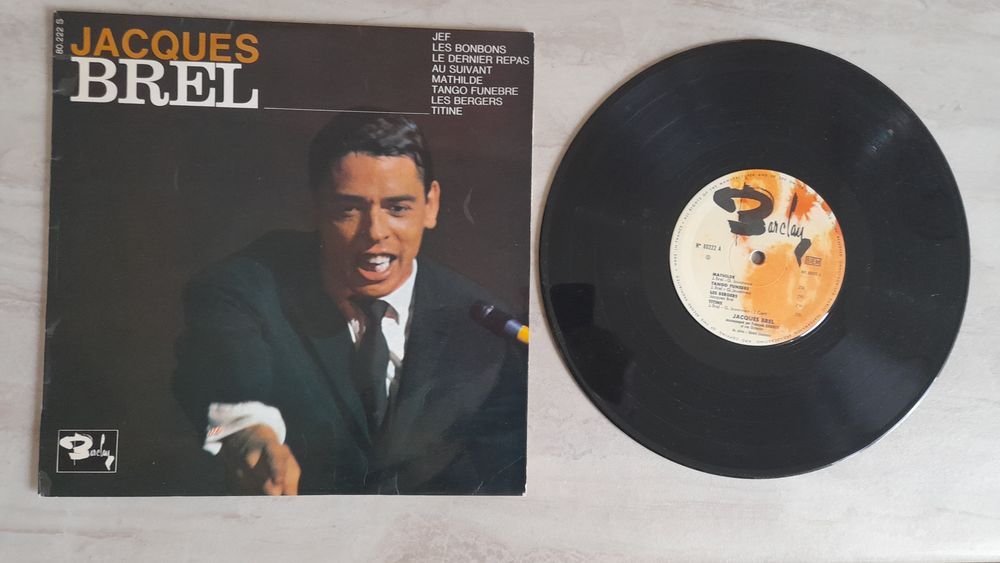 JACQUES BREL, vinyles 33 tours 10 �ragny (95)