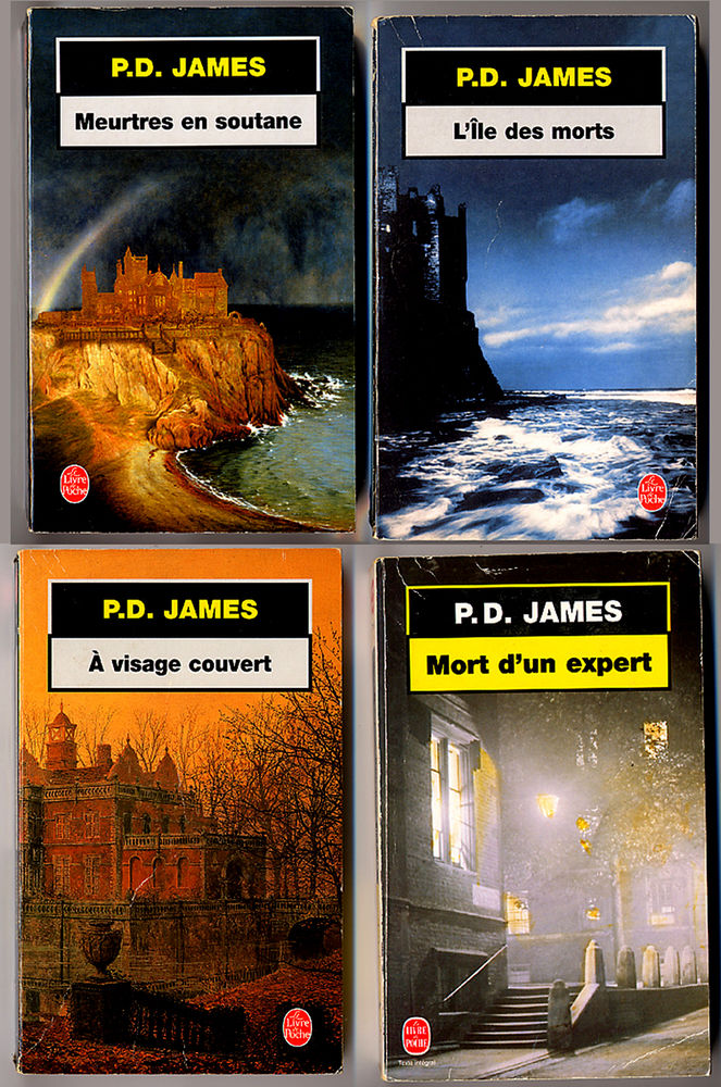 P.D. JAMES / Lot de 4 romans 7 Antrain (35)