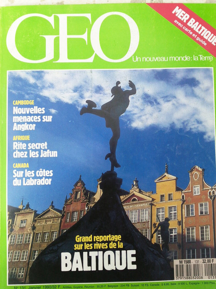 GEO N�131 Janvier 90 Baltique 0 Arros-de-Nay (64)