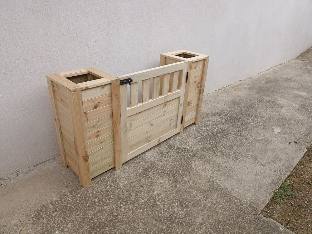 Jardini�re et portillon en bois autoclave sur mesure 255 Ch�teauneuf-les-Martigues (13)