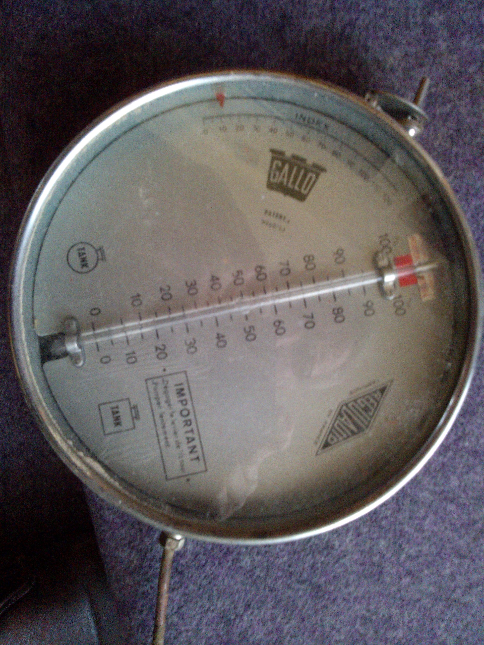 JAUGE PNEUMATIQUE POUR CUVE 0 Reims (51)