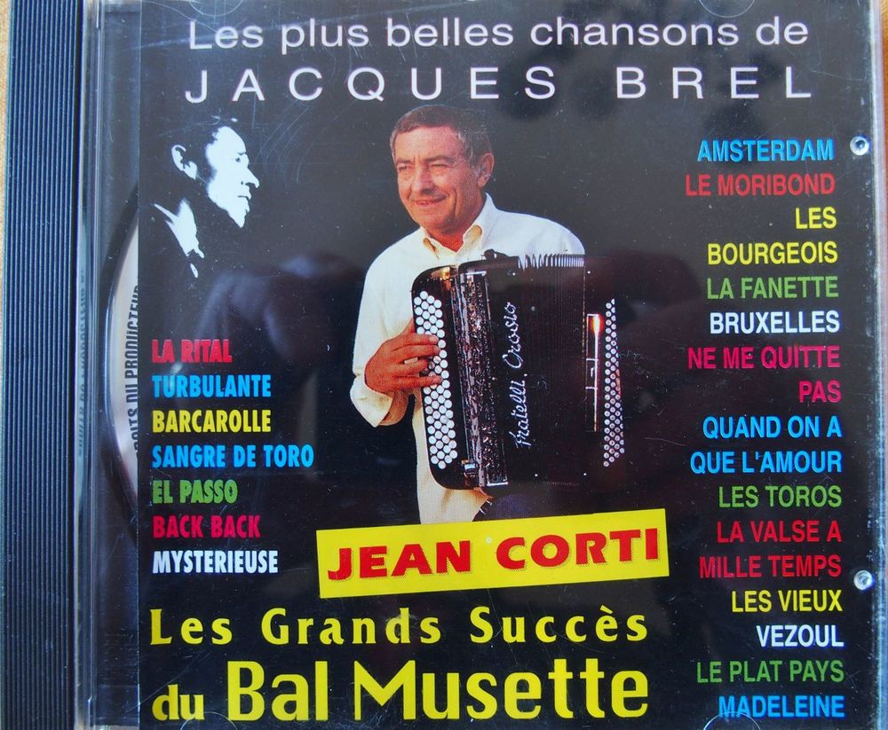 CD Jean CORTI  Les plus belles chansons de BREL
5 Lille (59)