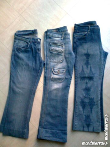3 jeans - femme - taille basse - 42 - zoe 4 Martigues (13)