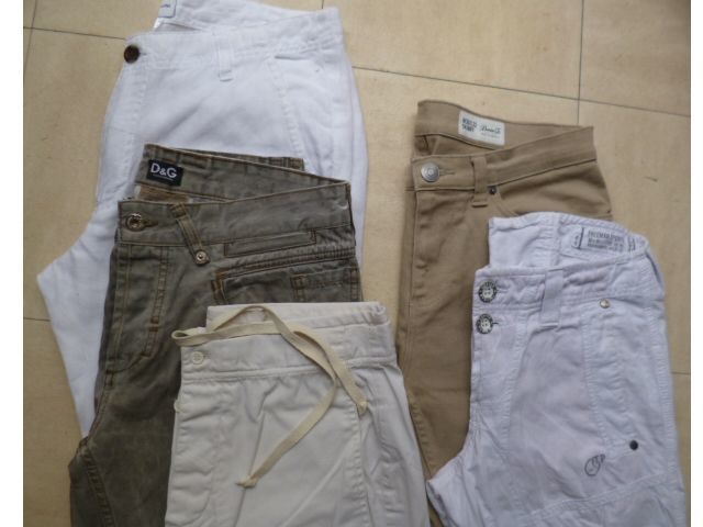 3 jeans + 5 pantalons lin + coton - 36 et 38  -  zoe 7 Martigues (13)
