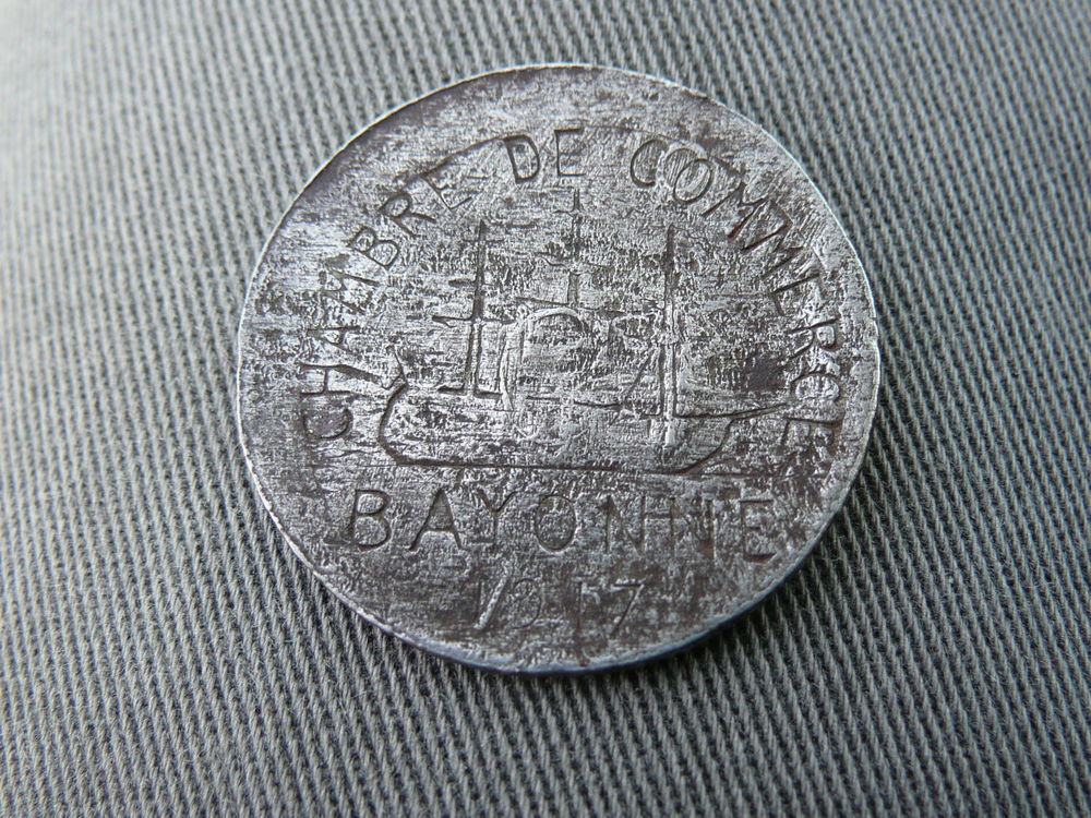 jeton de n�cessite 10 centimes 1917 Bayonne 1 Bordeaux (33)