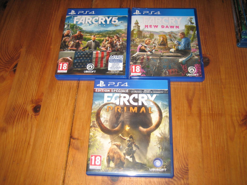 lot 3 jeux ps4 FAR CRY 5+ NEW DAWN + PRIMAL 40 C�zy (89)