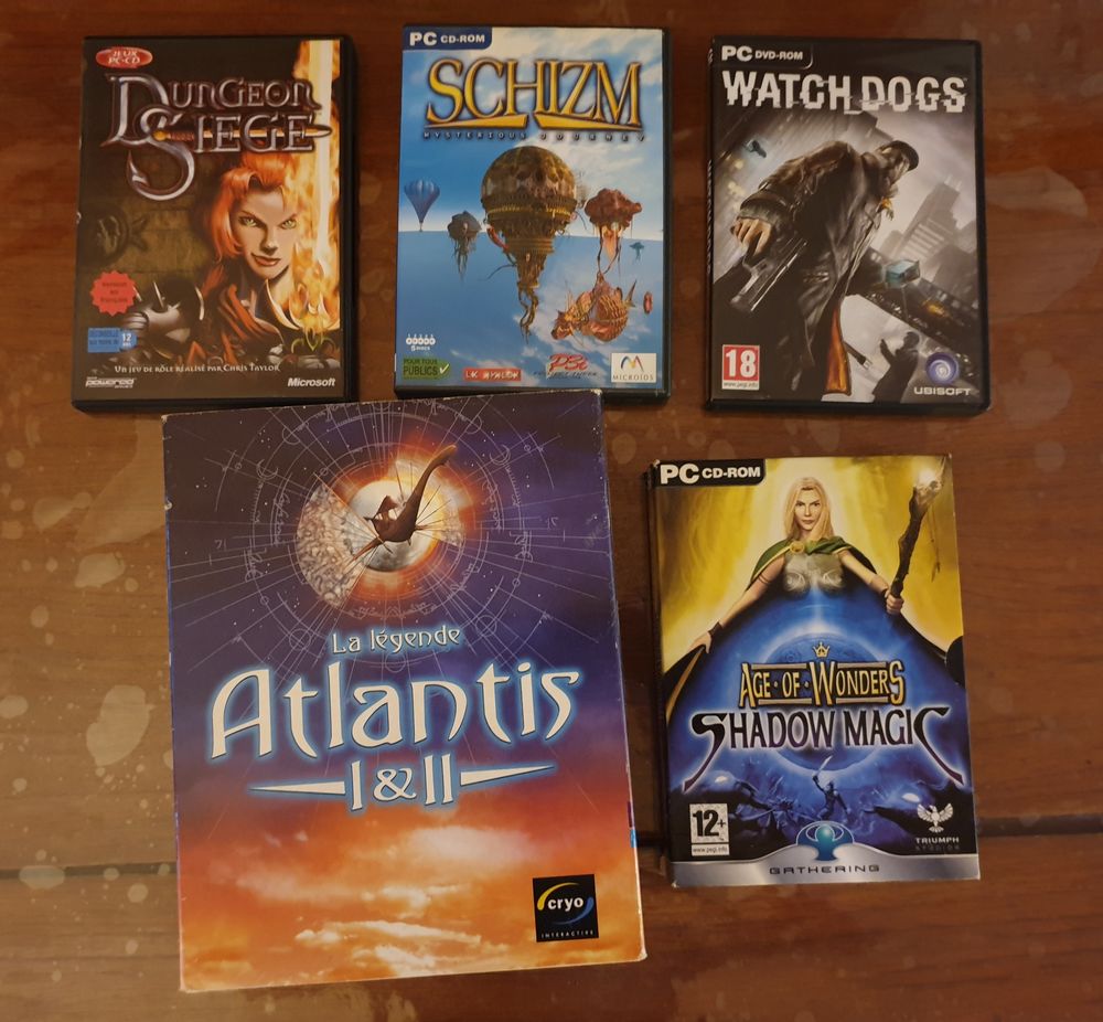 lot de 5 jeux pc dont 2 coffret collector 15 Bordeaux (33)