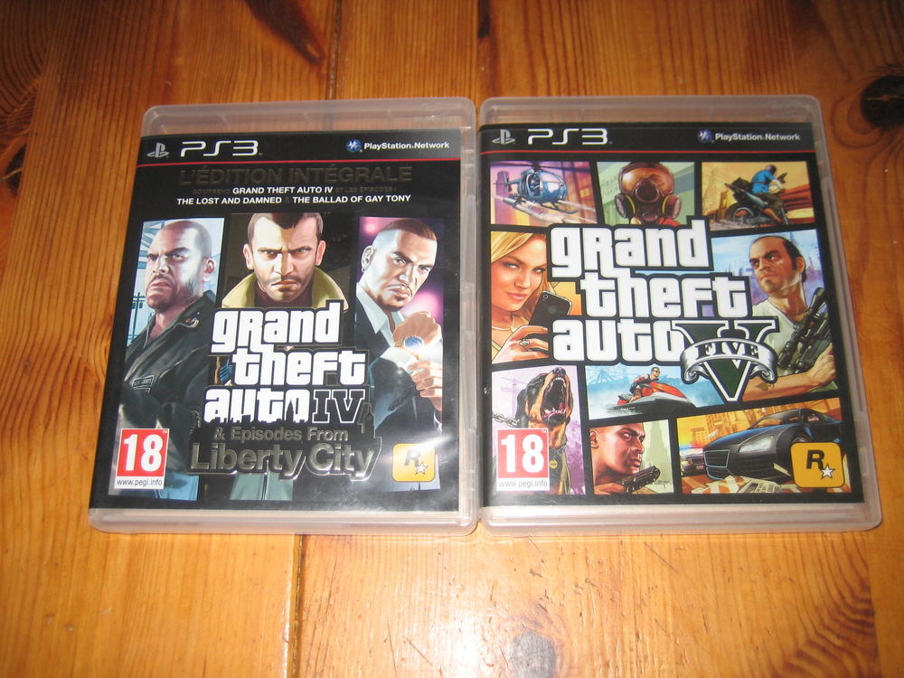 lot 2 jeux ps3 GRAND THEFT AUTO 4 edition int�grale +GTA 5 20 C�zy (89)