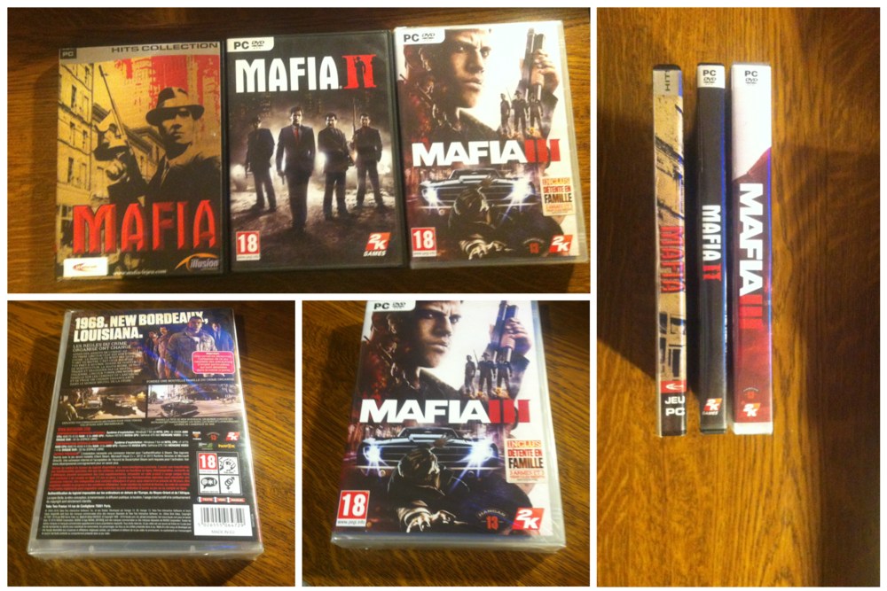 Jeux MAFIA  1 - 2 - 3 sur pc. Neuf sous blister. 15 Milhaud (30)