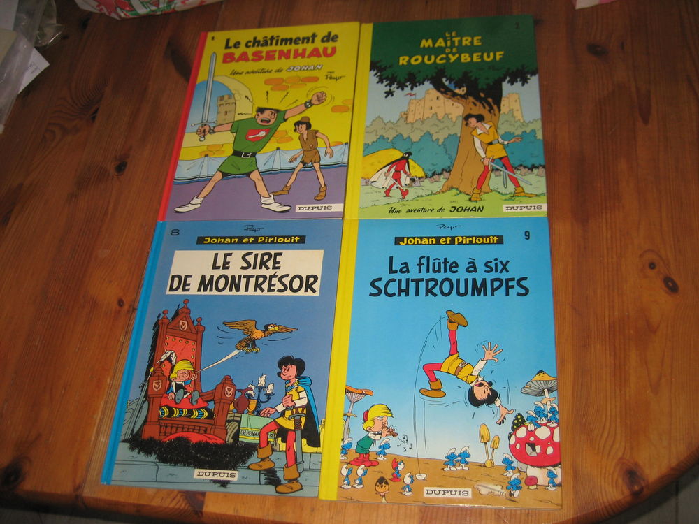 lot 4 bd JOHAN ET PIRLOUIT 1+2+8+9 DUPUIS PEYO 25 C�zy (89)