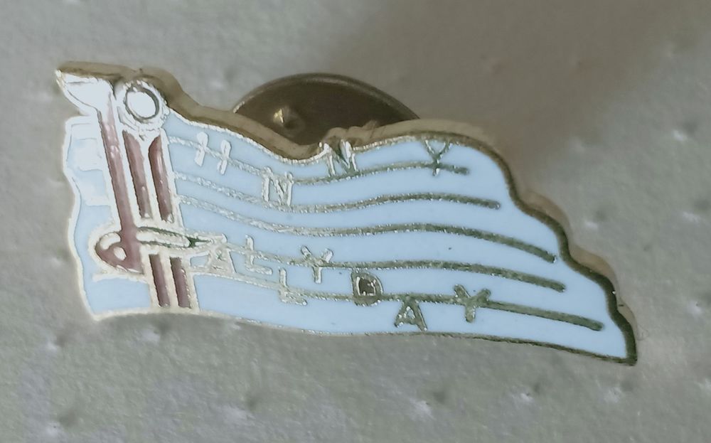 Pin's Johnny Hallyday / Chanteur rock n'roll musique 5 Courbevoie (92)