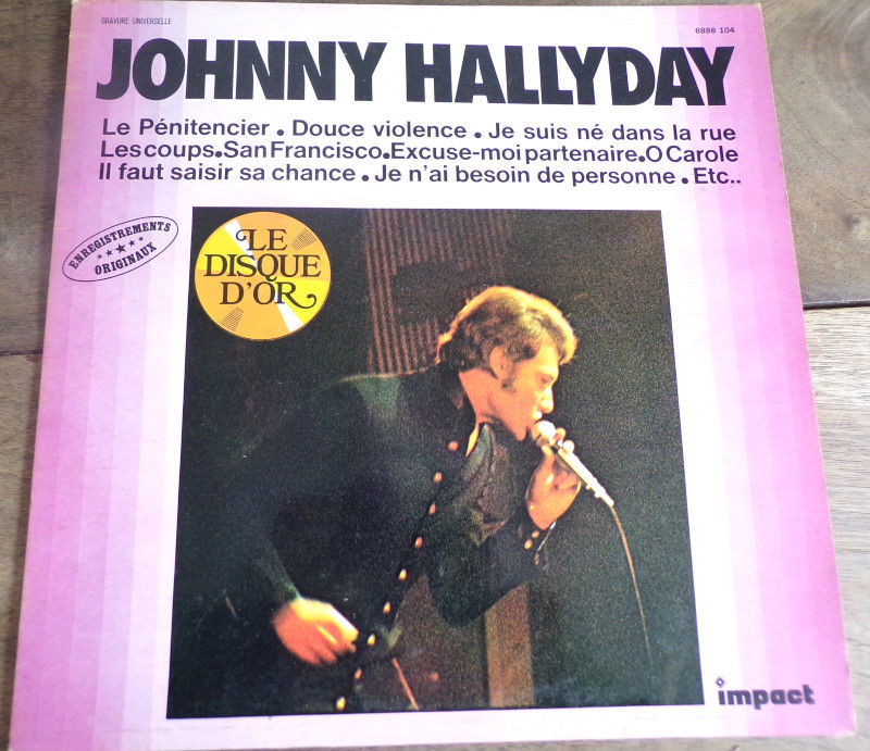 Johnny Hallyday le disque d' or vinyle disque 33 tours 4 Laval (53)
