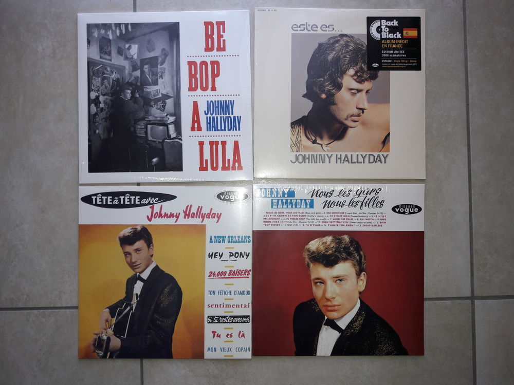LOT DE 4 LP JOHNNY HALLYDAY * NEUF SOUS BLISTER * 89 Reims (51)