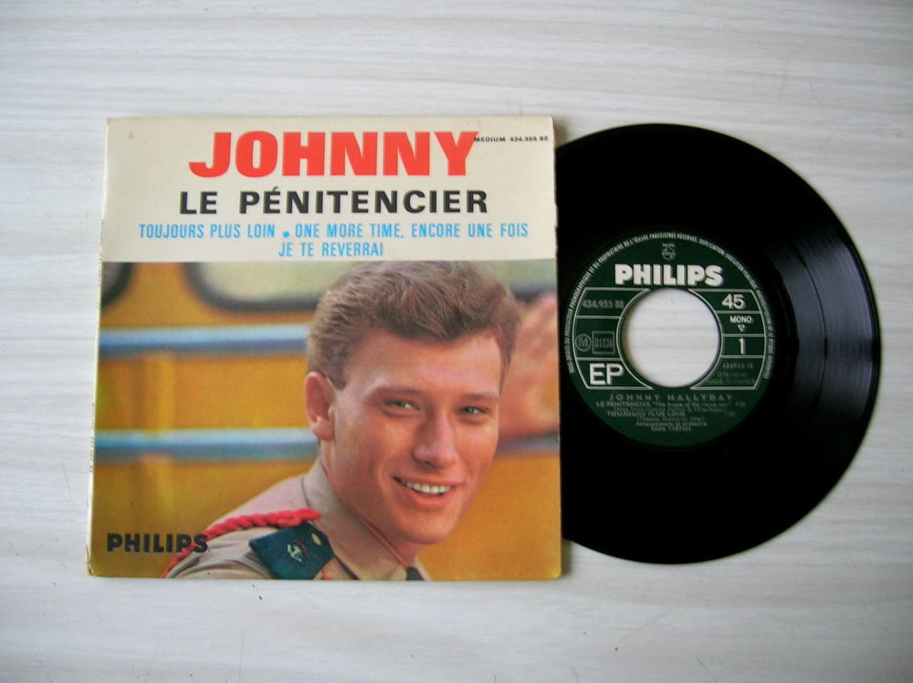 EP JOHNNY HALLYDAY Le pénitencier  (Pochette regard droit) 36 Nantes (44)