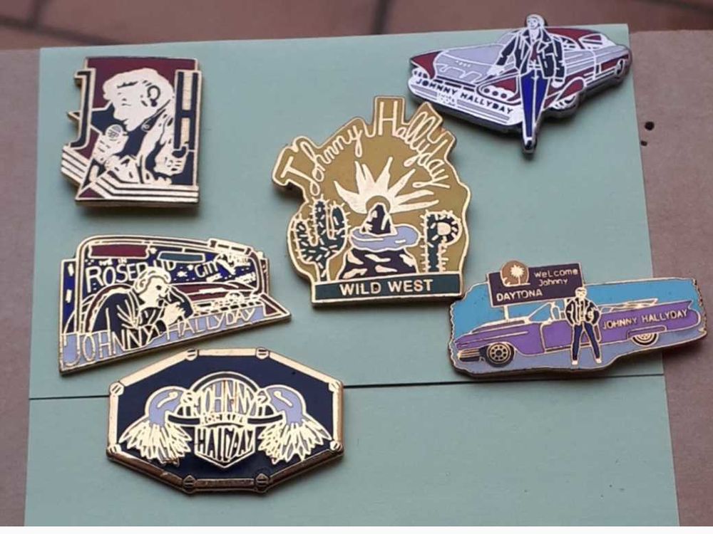 Pin's Johnny Hallyday 6 Villemomble (93)