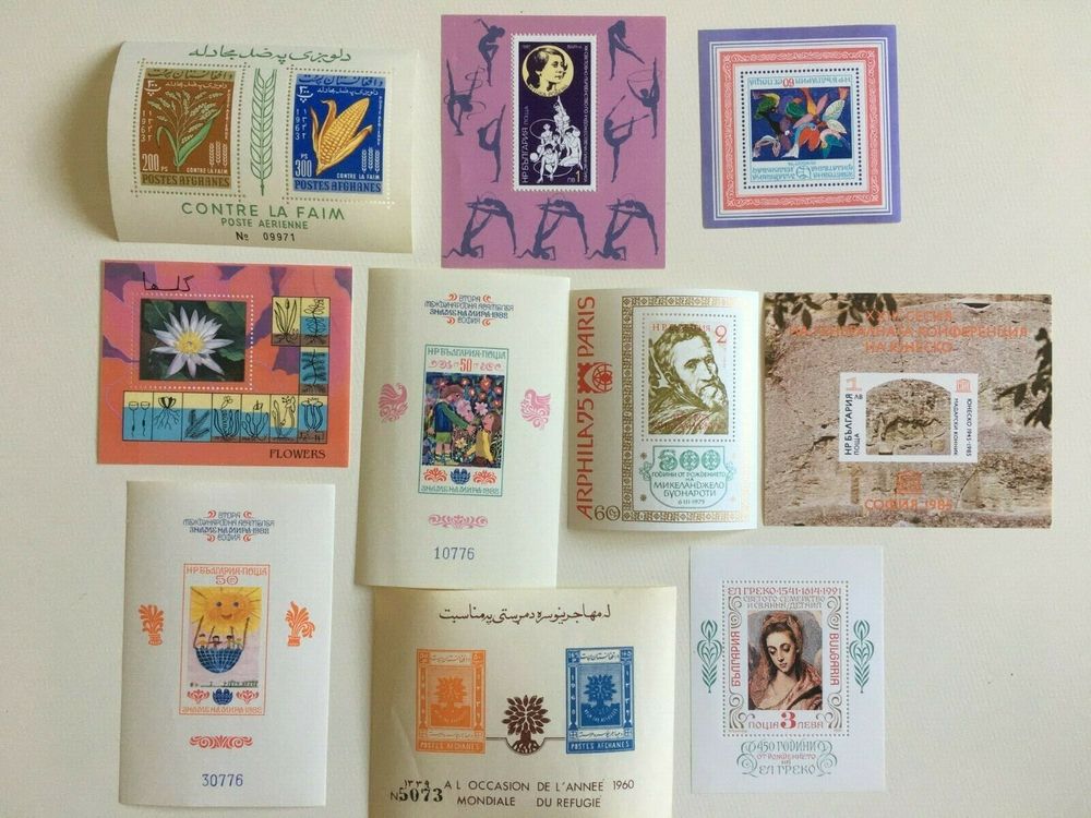 joli LOT 20 BLOC-FEUILLETS divers pays ~ TIMBRES NEUFS 10 Blaye (33)