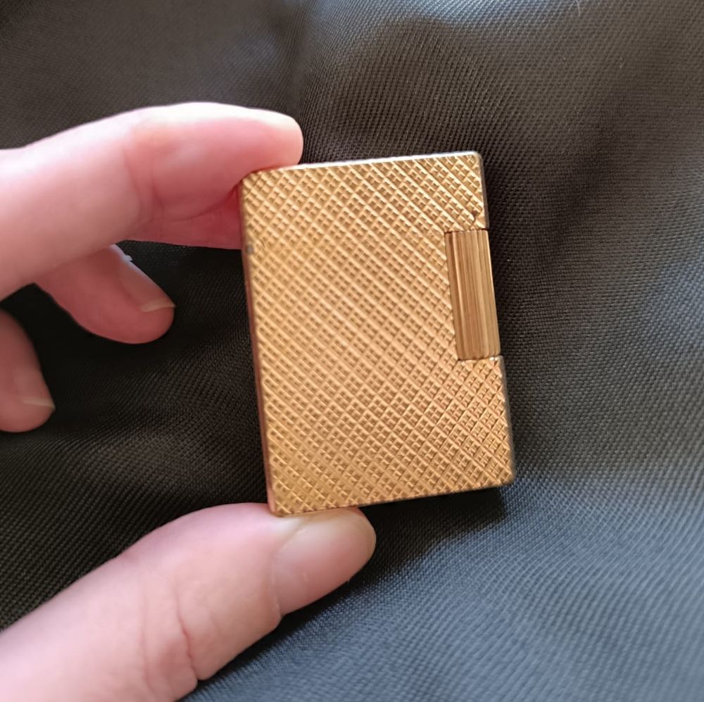 Joli Briquet Dupont Ligne 1 Plaqu� Or 100 Faverges (74)