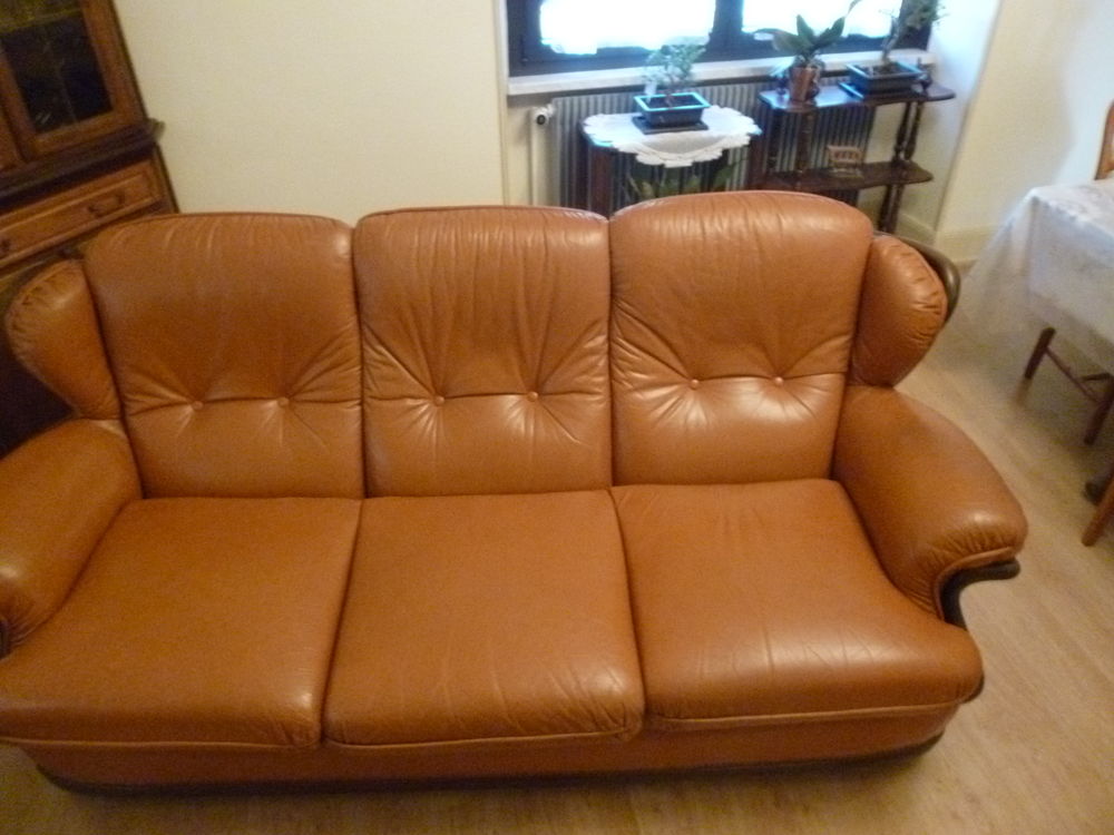 JOLI CANAPE CUIR A 3 PACES  . 60 Urb�s (68)