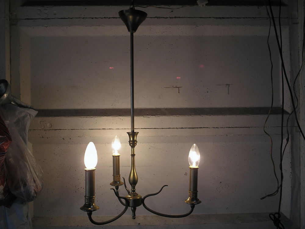  JOLI LUSTRE 3 BRANCHES EN LAITON 25 Le Tremblay-sur-Mauldre (78)