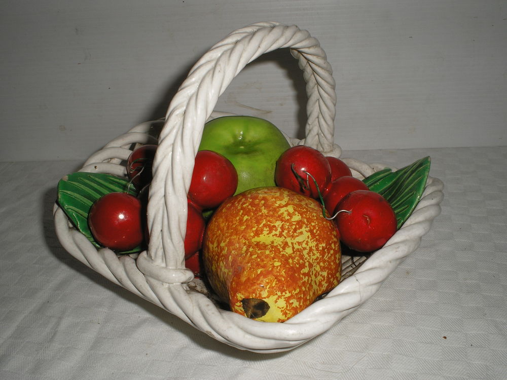  JOLI PETIT PANIER DE FRUITS EN CERAMIQUE 10 Le Tremblay-sur-Mauldre (78)
