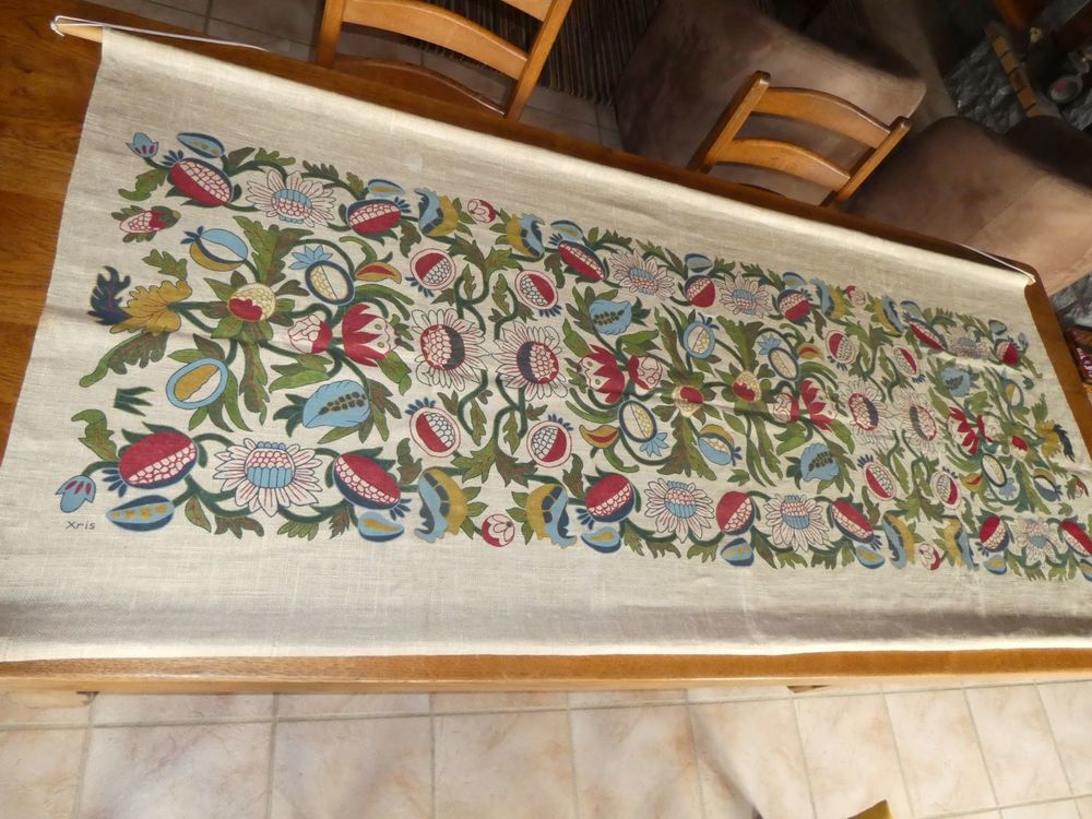 Joli tableau sur toile de jute 60 Arudy (64)