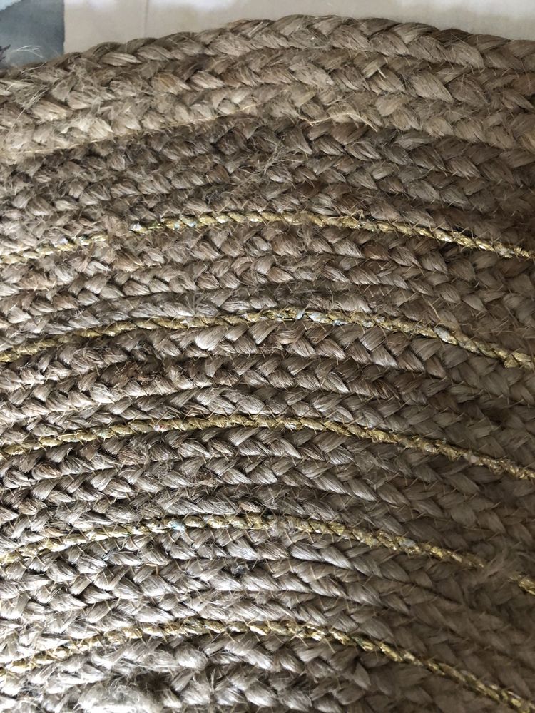 joli tapis neuf ,beige,genre corde de 90cm de diam�tre 25 Camburat (46)