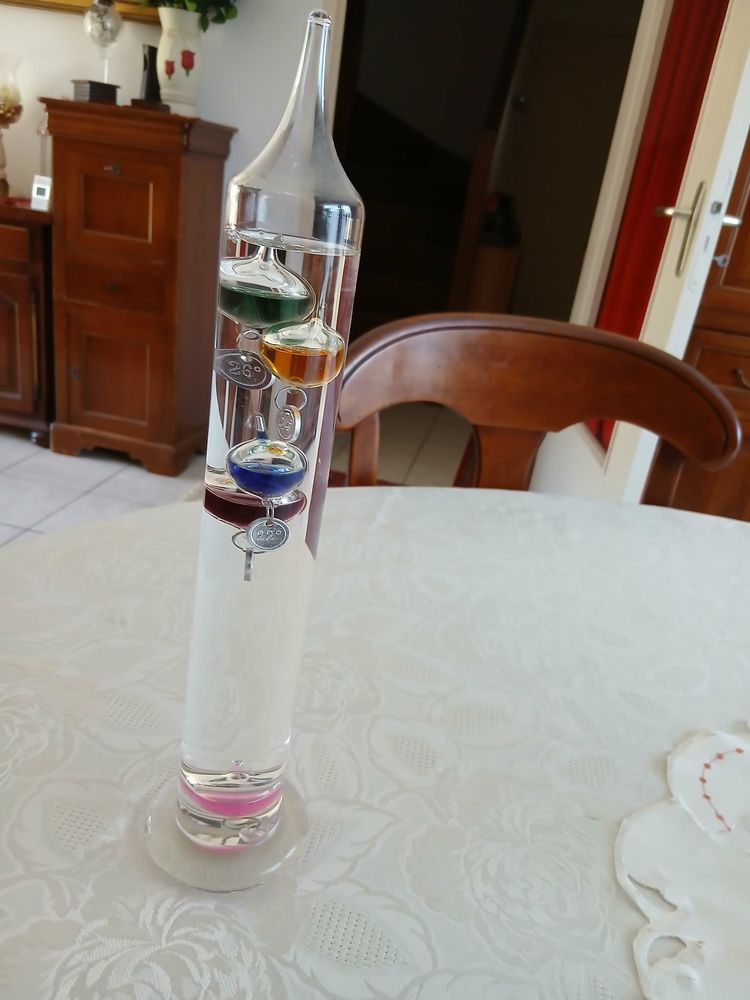  Joli thermom�tre en verre Galil�o d�coratif N� 1449 10 Beaune (21)