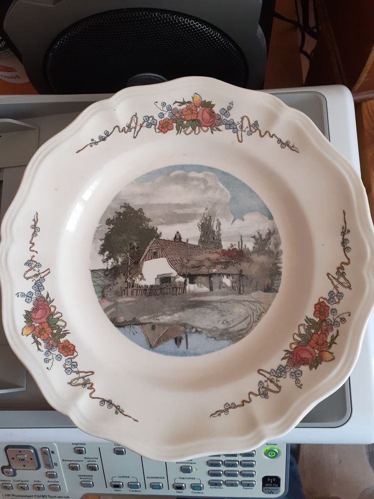 JOLIE ASSIETTE CREUSE OBERNAI SARREGUEMINES 20 Levainville (28)