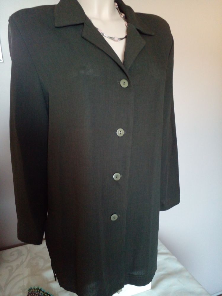 Jolie tunique en mousseline couleur kaki taille 42 6 Auneau (28)