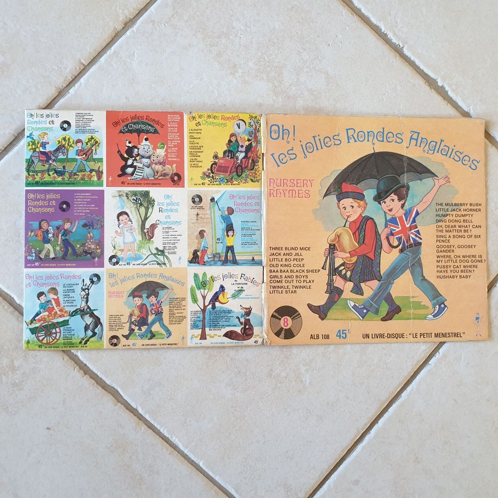 Oh ! Les jolies rondes anglaises Livre disque Vinyle 45 T 20 Antony (92)