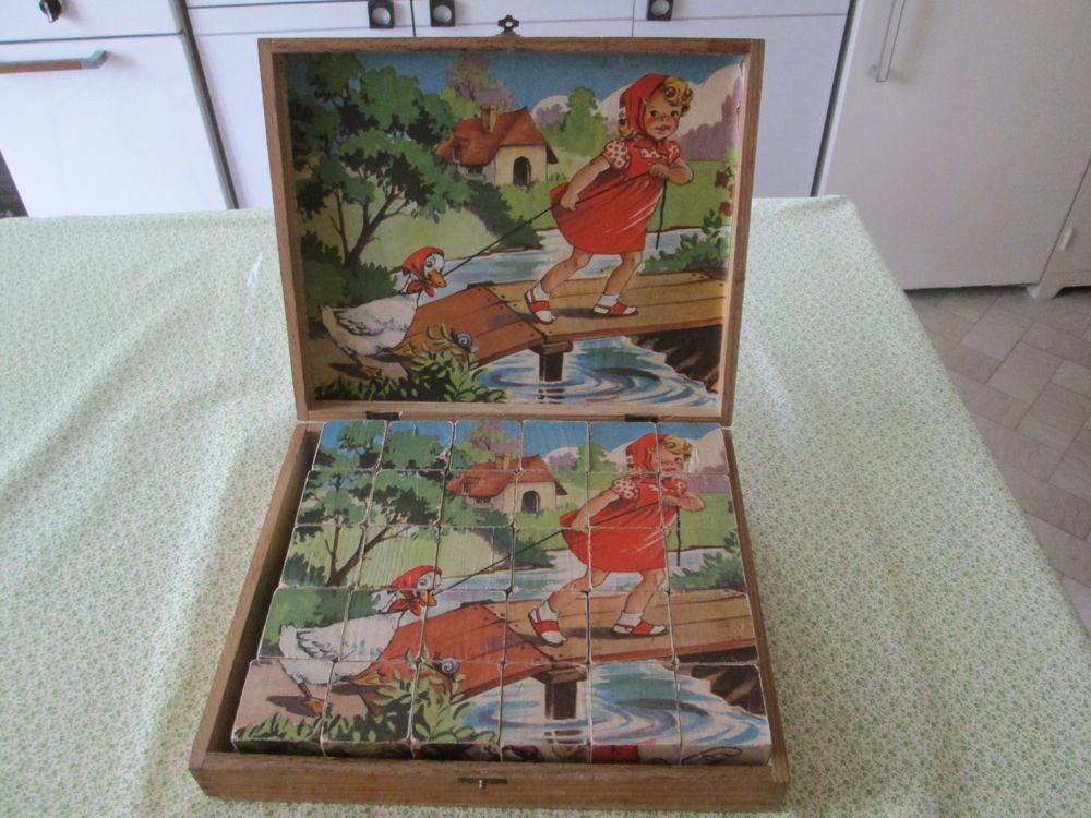Jouet en bois ancien (ann�es 1960) puzzle 20 Bourgoin-Jallieu (38)