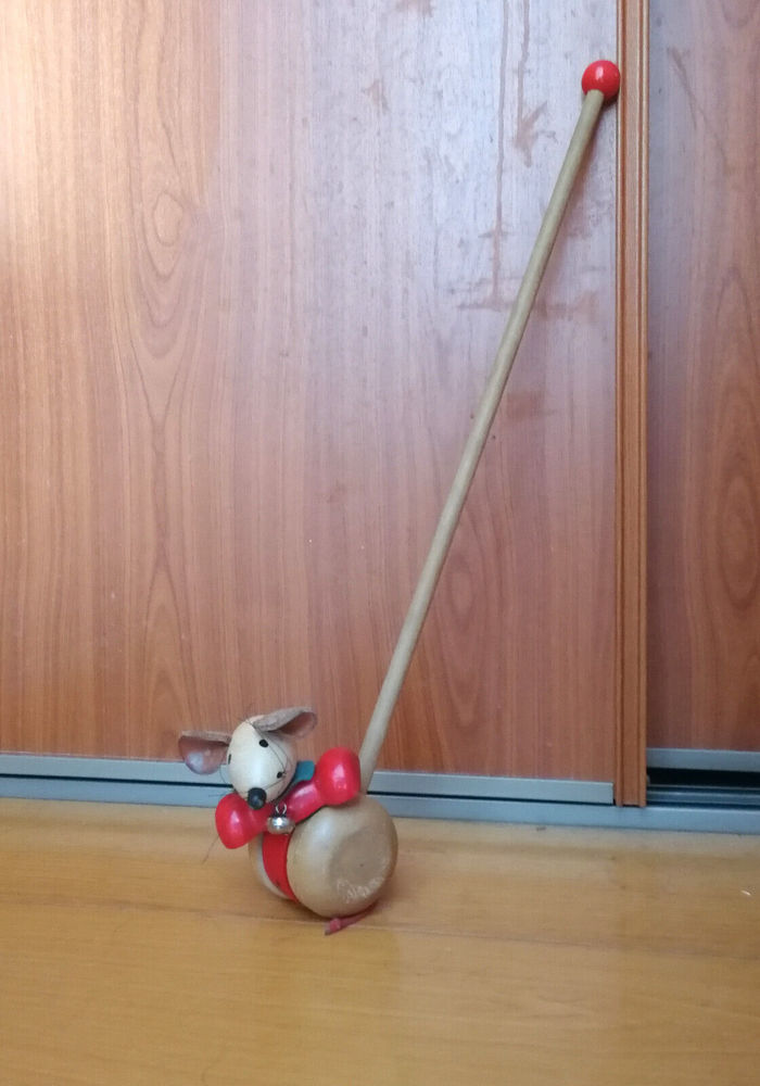 Jouet � pousser souris en bois - Selecta Spielzeug 18 Argenteuil (95)