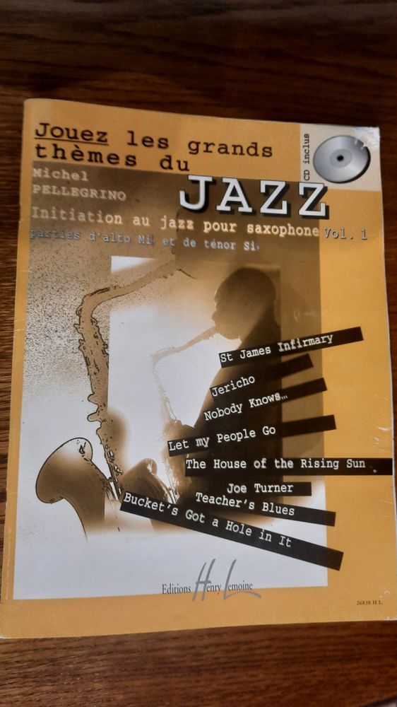 Jouez les grands th�mes du JAZZ saxophone vol1 +CD 23 La Rochebeaucourt-et-Argentine (24)