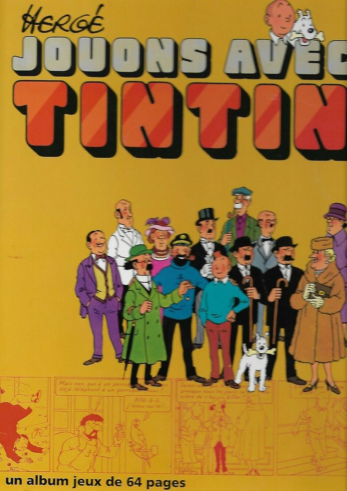Jouons avec Tintin - Hergé- édition Casterman septembre 1991 12 Jussey (70)