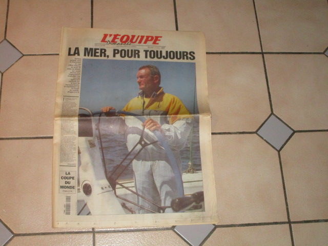 JOURNAL  L  EQUIPE 14 JUIN 1998  DISPARITION DE TABARLY 12 Villepinte (93)