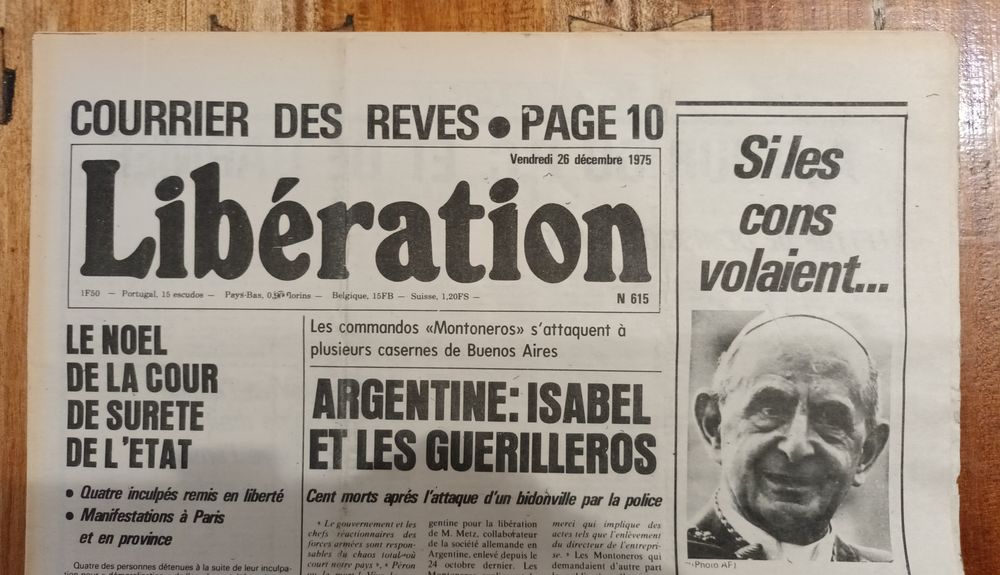 Journaux Lib�ration 10 Paris 17 (75)