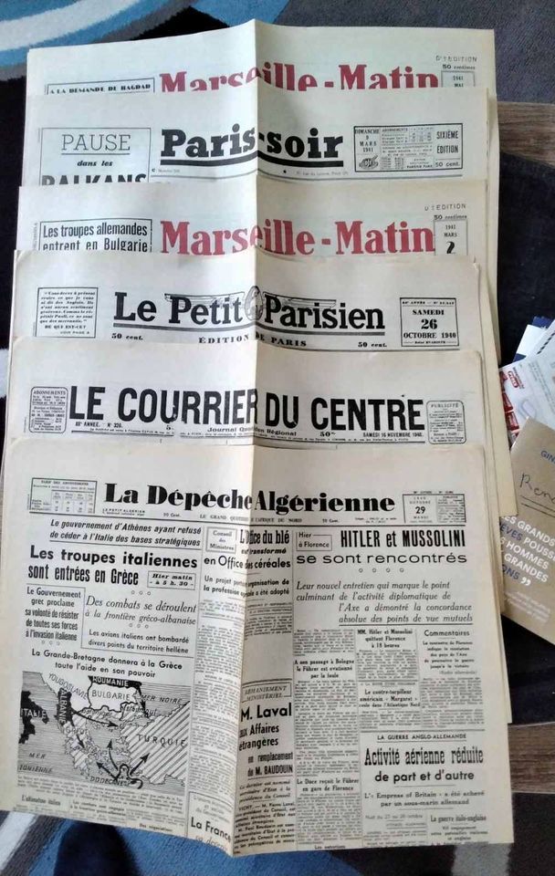 journaux FS an 39/40/41 8 Vend�me (41)