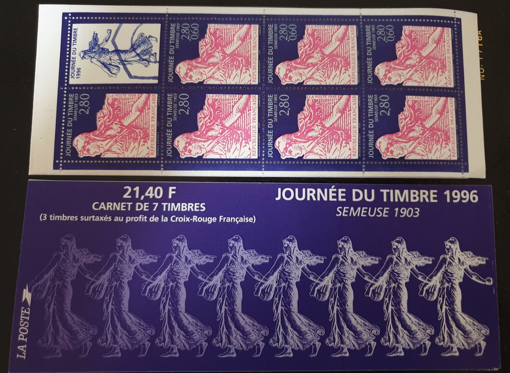 JOURNEE DU TIMBRE BC2992A de 1996 75% de la faciale 2 Jou�-l�s-Tours (37)