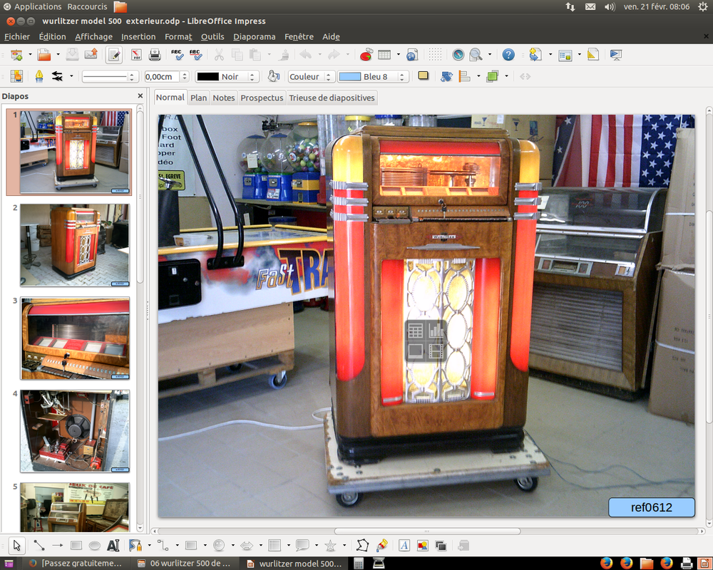Jukebox Am�ricain Wurlitzer Model 500 12600 Bourdeaux (26)