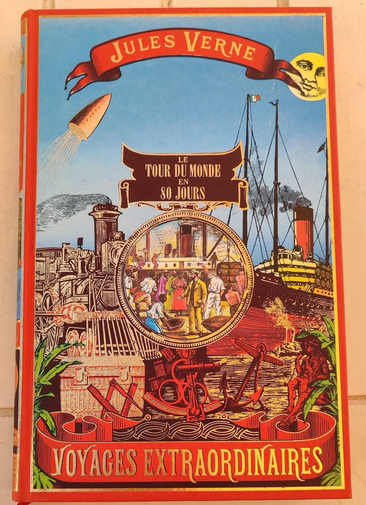 Jules Verne Le Tour du Monde en 80 Jours d'�dition 1989 3 Perpignan (66)