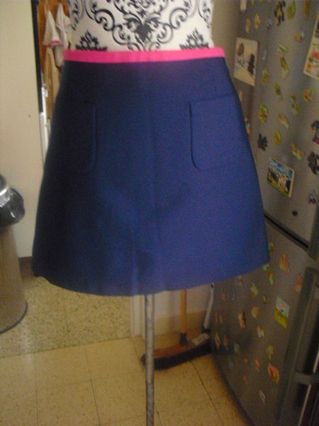 JUPE bleue marine liserias fuschia NEUVE H ET M TAILLE 36 12 Lyon 5 (69)