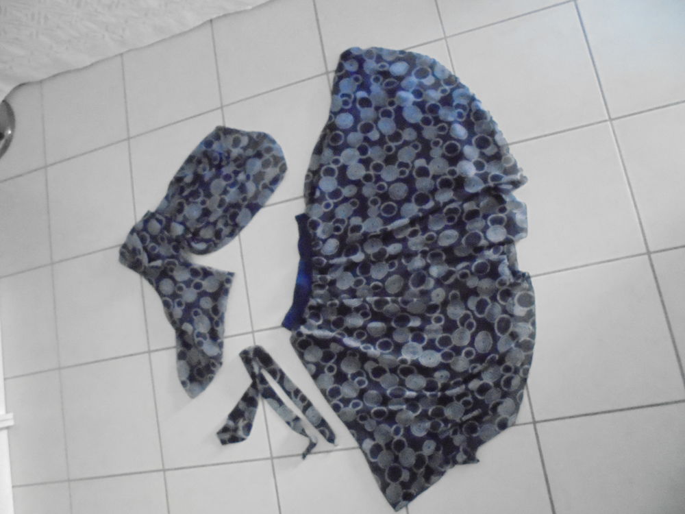 Jupe cr�pe, �tolle et ceinture 30 S�te (34)