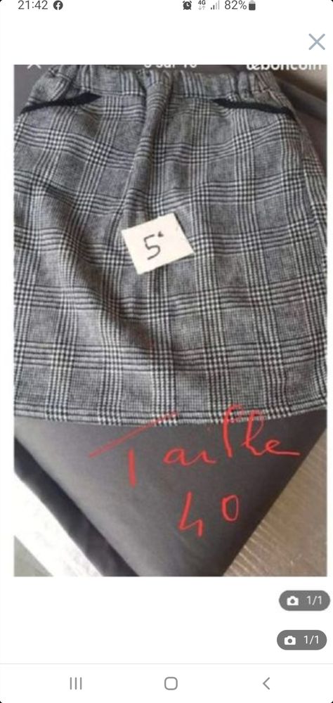 jupe prince de galle poches taille 40 5 Bron (69)